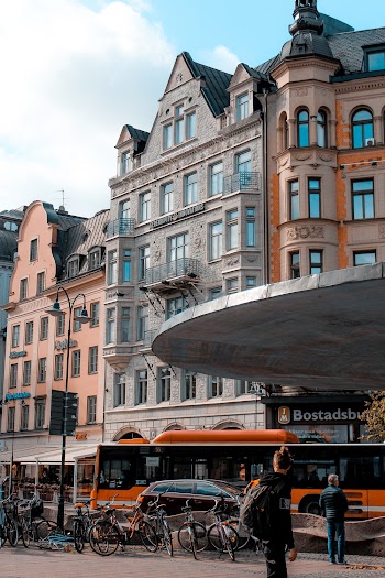 Bicycles Parked in Front of Building