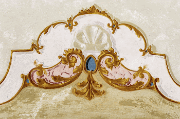 Biedermeier fresco at the corridor's | Free Photo - rawpixel