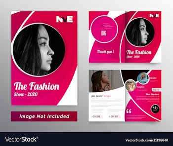 bifold brochure design for fashion and products