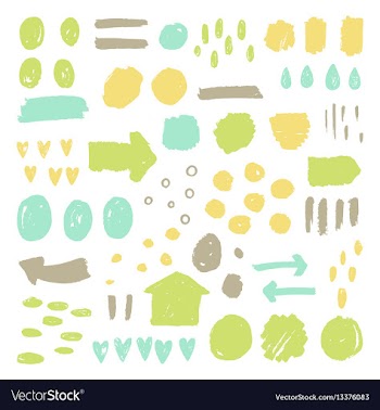  					Big awesome set of grunge paint elements vector image														