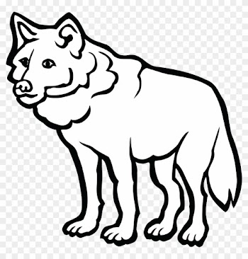 Big Bad Wolf Clipart, Clip Art Wolf, Clip Art Wolf - Clip Art Black And White Wolf