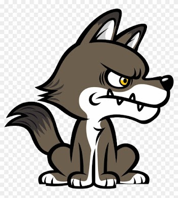 Big Bad Wolf Dog Cartoon Clip Art - University Of Nueva Caceres