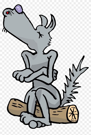 Big Bad Wolf Gray Wolf Animation Clip Art - Free Png Cartoon Of Wolf