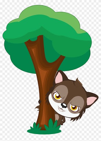 Big Bad Wolf Little Red Riding Hood Gray Wolf - Cartoon Wolf From Little Red Riding Hood