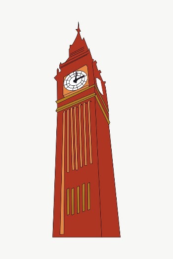 Big Ben clipart, illustration vector. | Free Vector - rawpixel