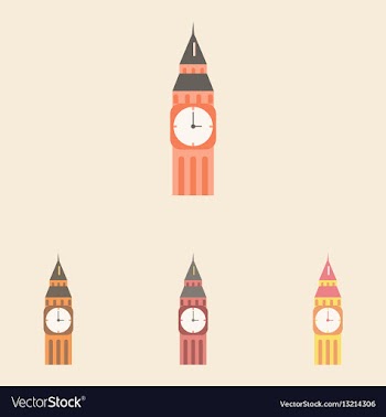 Big ben monument of london big ben set vector image