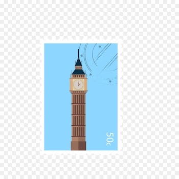 Big Ben Postage stamp - London Big Ben Stamps 