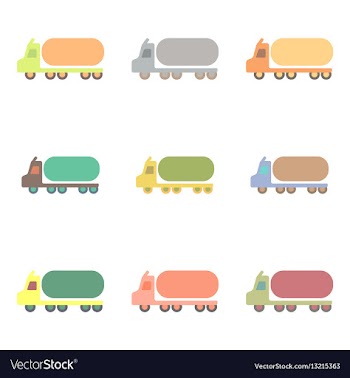Big car in flat style tank vector image