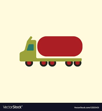 Big car in flat style tank vector image