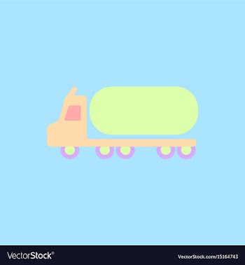 Big car in flat style tank vector image