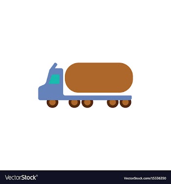 Big car in flat style tank vector image