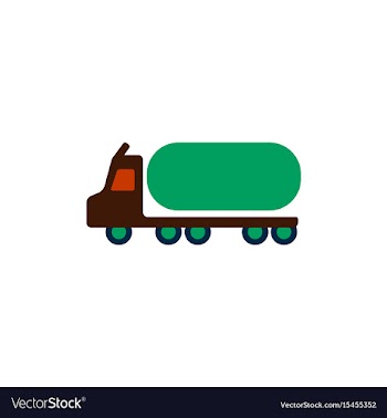 Big car in flat style tank vector image