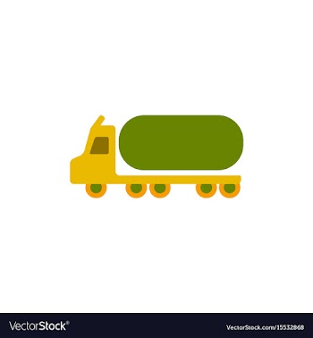Big car in flat style tank vector image
