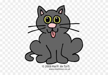 Big Cat Clipart Word Art Pencil And In Color Big Cat - Cute Cat Clip Art