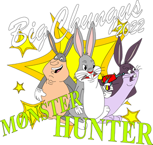 Big chungus children's T-shirt design Logo Vector