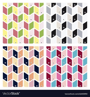Big collection patterns on different topics vector image