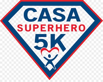 Big Country CASA's Superhero 5K Logo Superhero 5K & Fun Run Superhero 5K and Fun Run - advance ribbon 