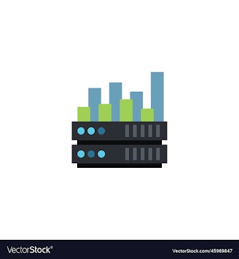big data creative icon from artificial