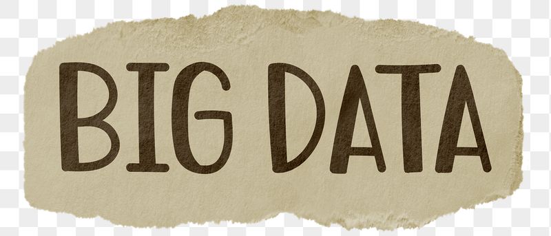 Big data png word sticker | Free PNG - rawpixel