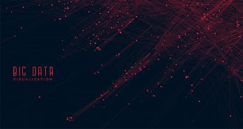 Big data visualization concept background Free Vector