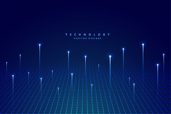 Big data visualization technology background Free Vector