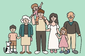 Big family collage element, relatives | Free Vector - rawpixel
