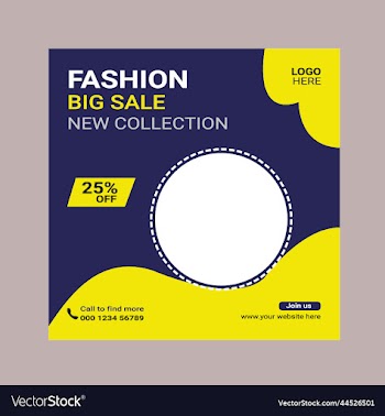 big fashion sale social media post