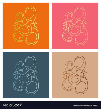 Big floral set for spring design floral elements vector image