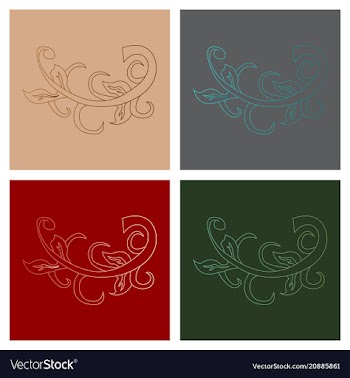 Big floral set for spring design floral elements vector image