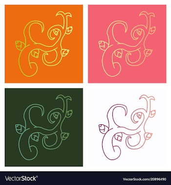 Big floral set for spring design floral elements vector image