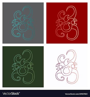 Big floral set for spring design floral elements vector image