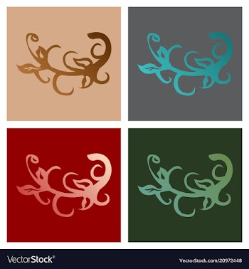 Big floral set for spring design floral elements vector image