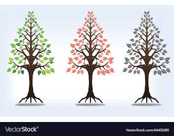 big green hand drawn tree life