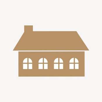 Big house sticker, real estate | Free PSD - rawpixel