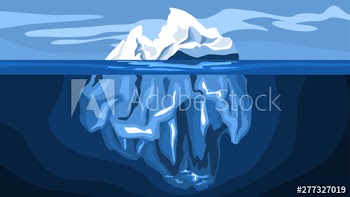 Big iceberg in the water