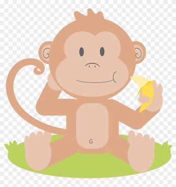 Big Image - Baby Monkey Clip Art