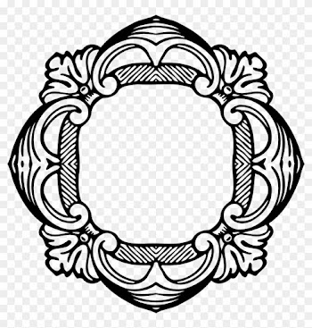 Big Image - Beautiful Frame Png Black White