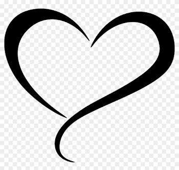 Big Image - Black And White Abstract Heart