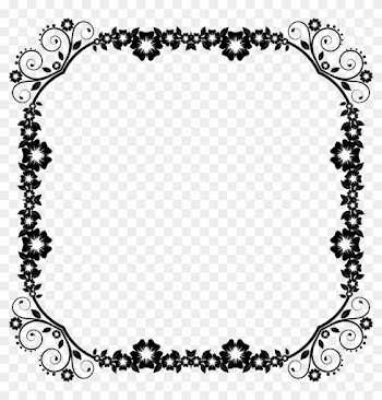 Big Image - Black And White Frame Png