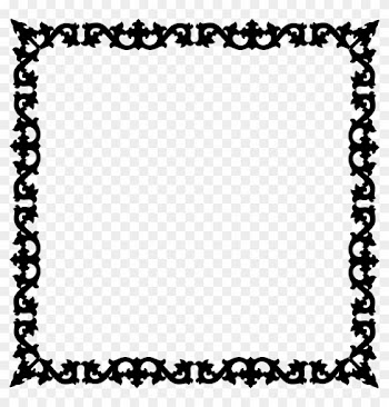Big Image - Border Design Black And White Heart