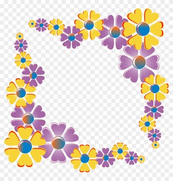 Big Image - Flower Corner Border Png