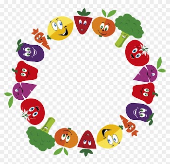Big Image - Fruits And Vegetables Clipart Border