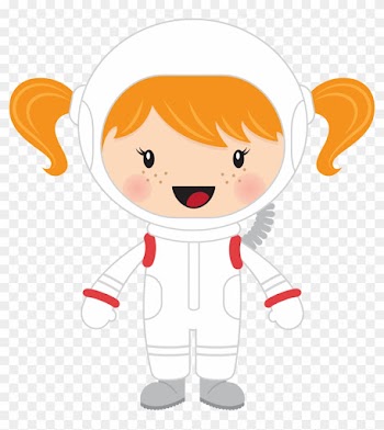 Big Image - Girl Astronaut Clip Art