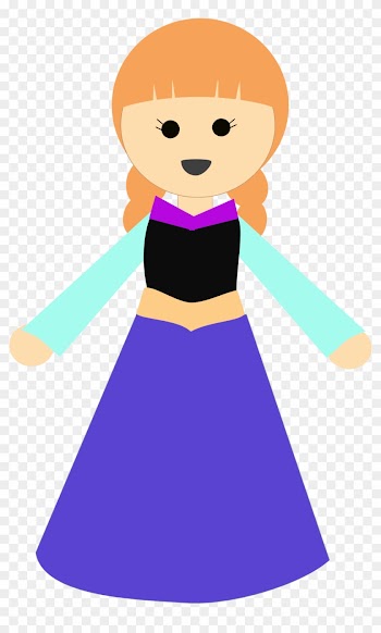 Big Image - Girl In Dress Clip Art Png