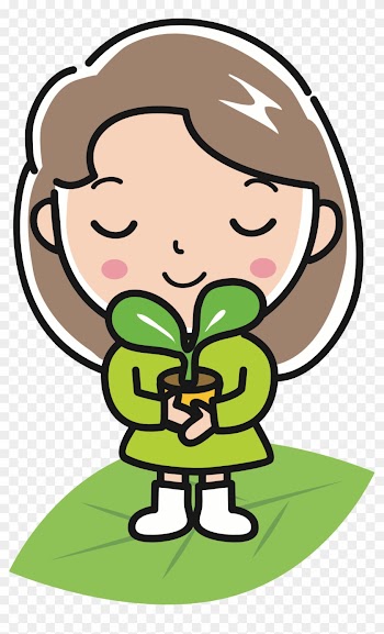 Big Image - Girl With Plant