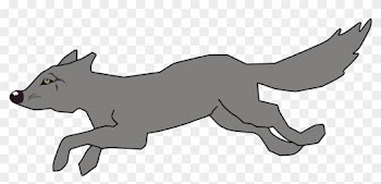 Big Image - Hungry Wiled Wolf Clipart