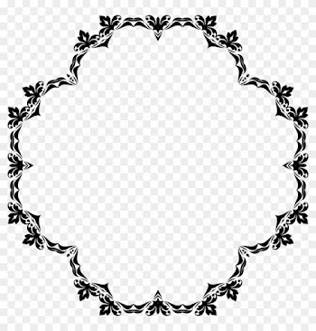 Big Image - Mistletoe Border Black And White
