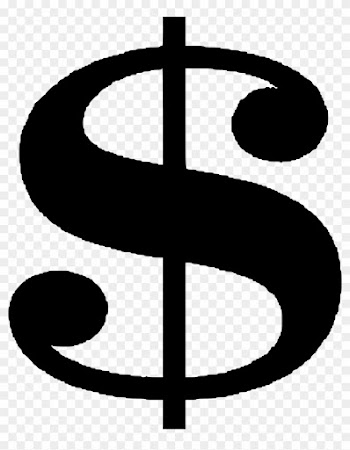 Big Image - Money Clip Art Black