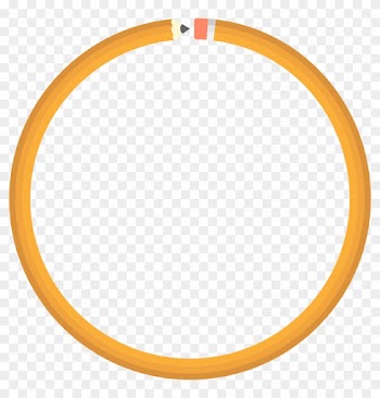Big Image - Orange Circle Border Png