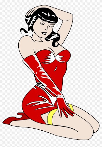 Big Image - Pin Up Girl Clipart